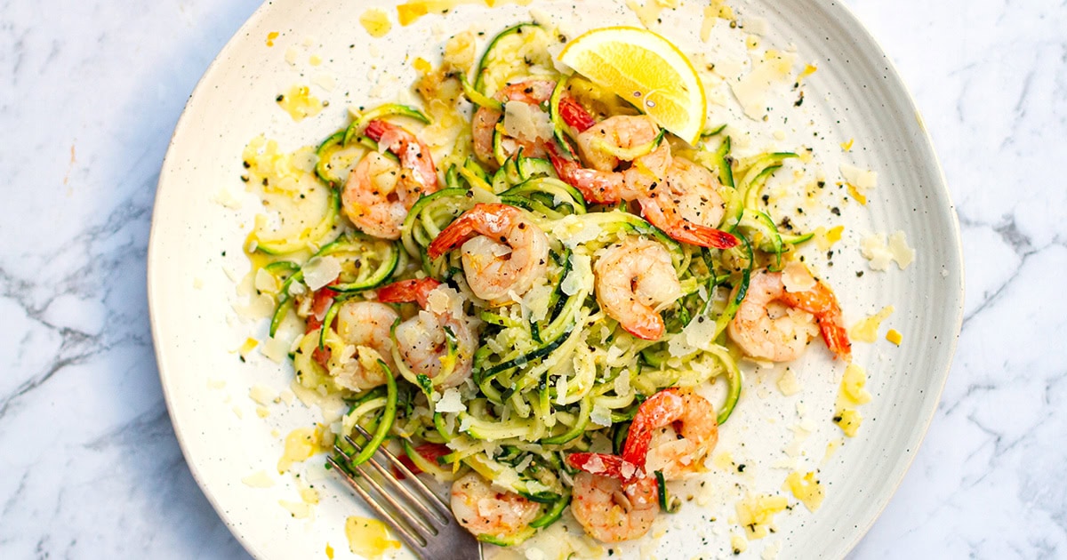 Shrimp Zucchini Pasta