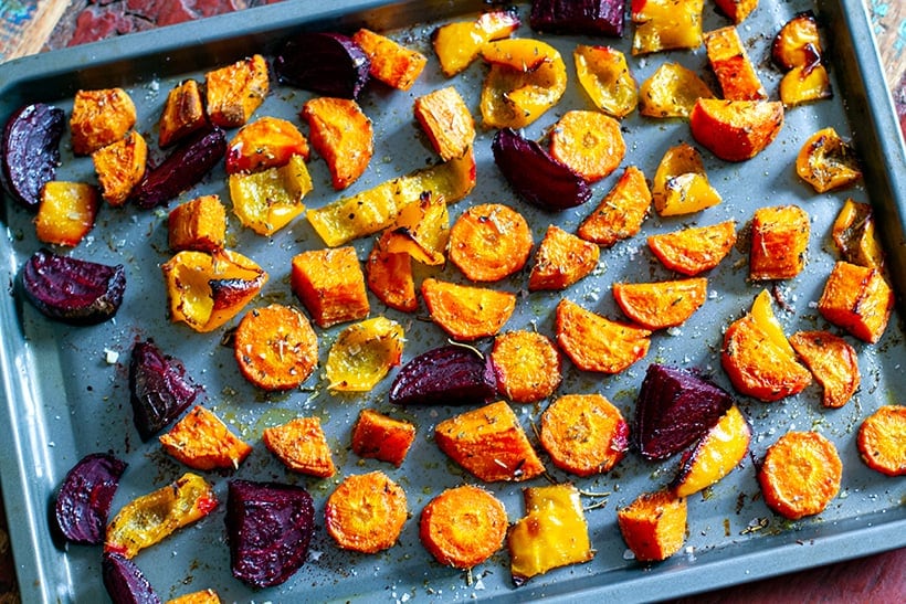 Sheet pan roasted vegetables