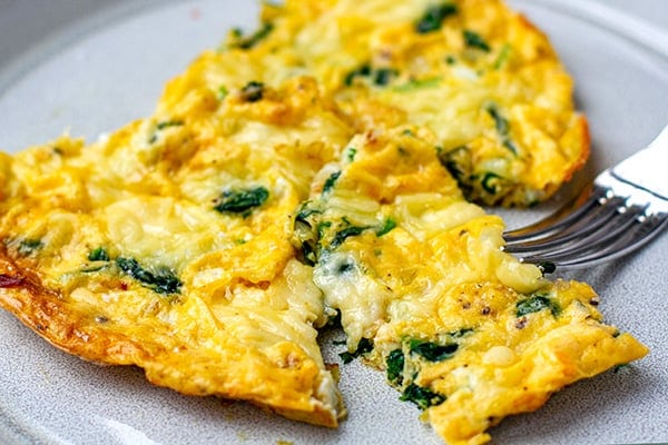 Cheese & Spinach Omelette