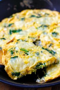 Cheese & Spinach Omelette With Jarlsberg