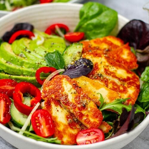 Avocado Halloumi Salad Recipe