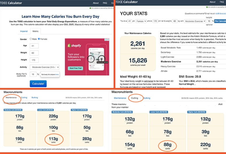 BMR calorie calculator