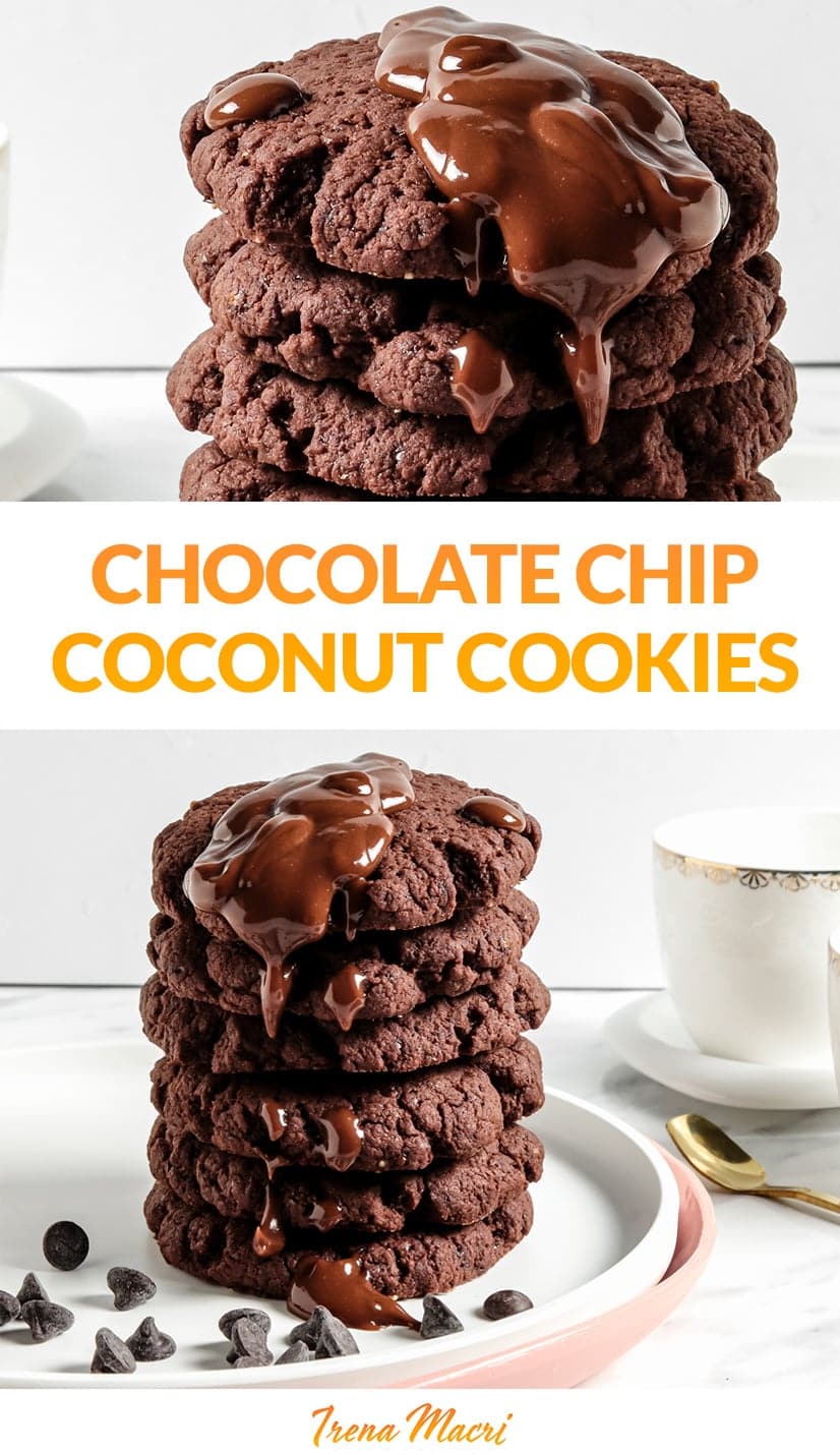 Coconut Chocolate Chip Cookies (Vegan, Gluten-Free, Paleo)