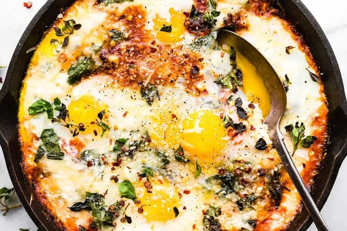 low carb Italian egg bake