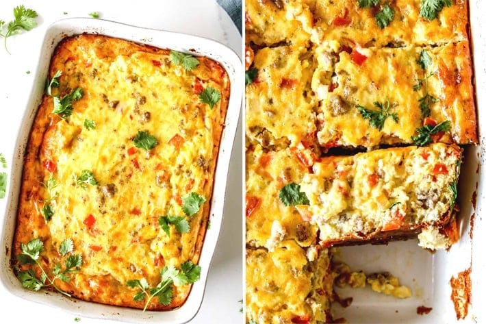 Keto breakfast casserole