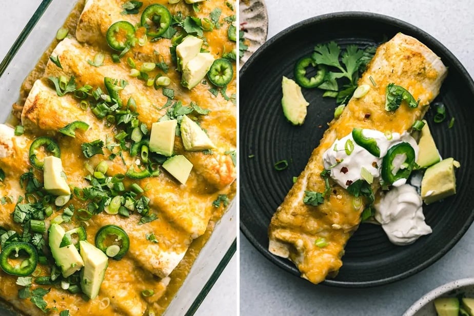 Keto chicken enchiladas