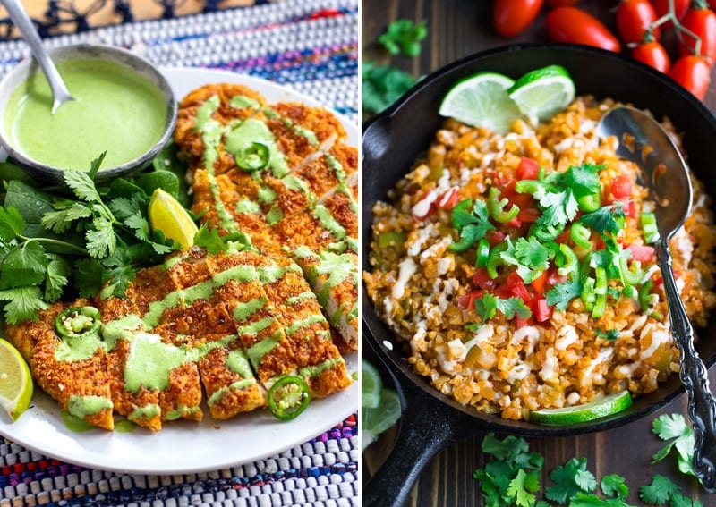 Mexican chicken schnitzel