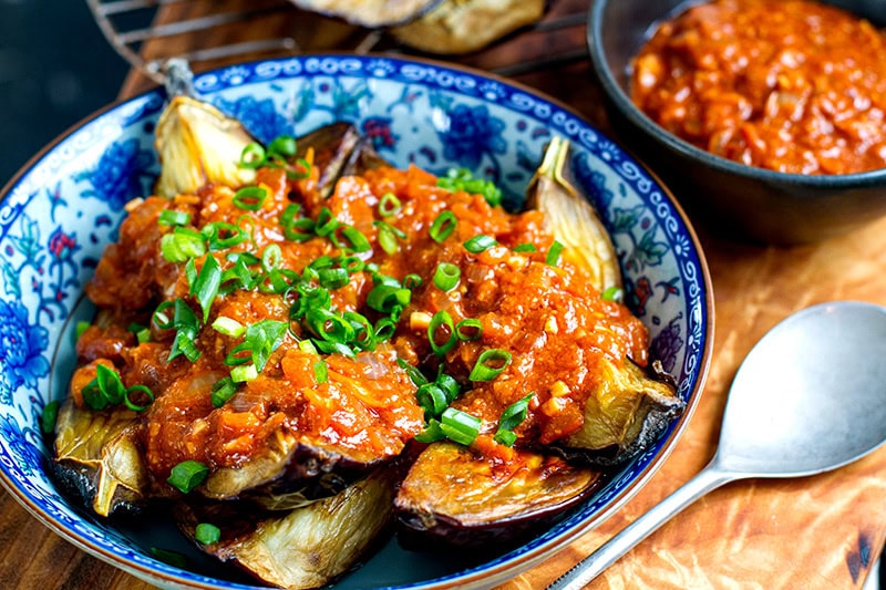 Miso roasted eggplant recipe