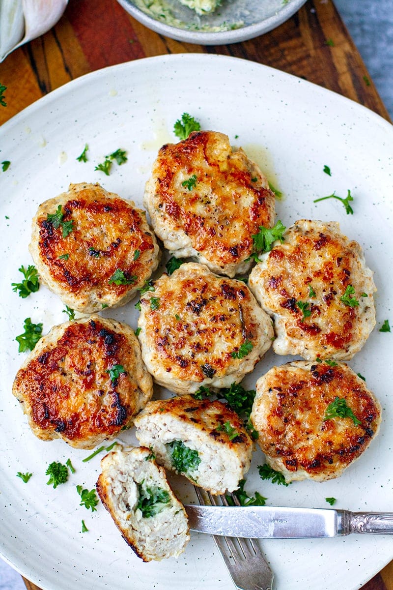 Stuffed Chicken Kiev Patties