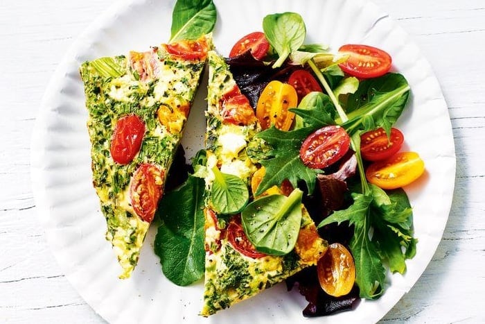 Summer egg frittata