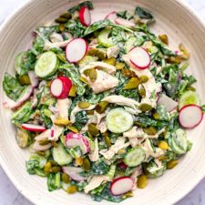 Rotisserie Chicken Salad Recipe (keto, gluten-free, low-calorie)