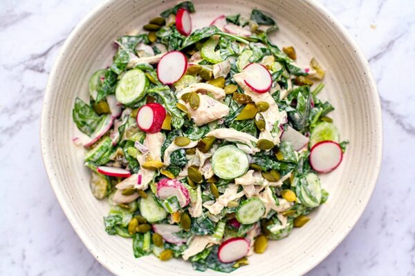 Rotisserie Chicken Salad Recipe (keto, gluten-free, low-calorie)