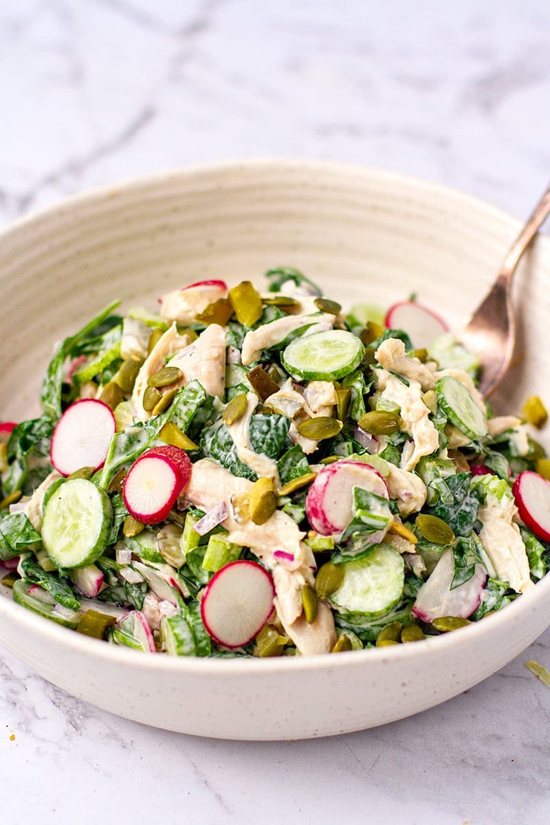 Chicken Salad With Rotisserie Chicken & Baby Spinach