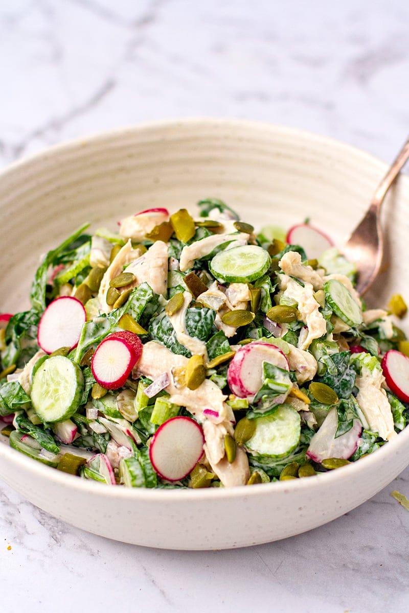 Chicken Salad With Rotisserie Chicken & Baby Spinach 