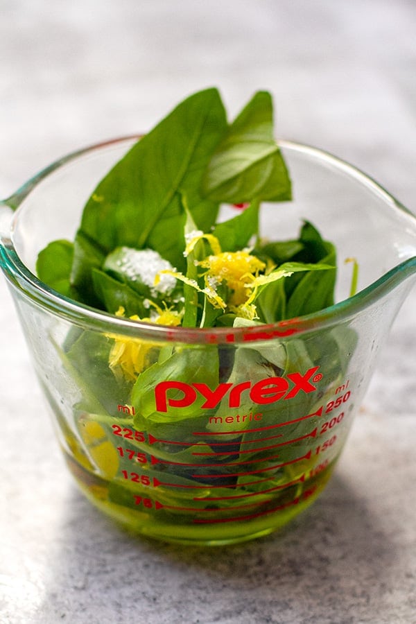 How to make lemon basil dressing