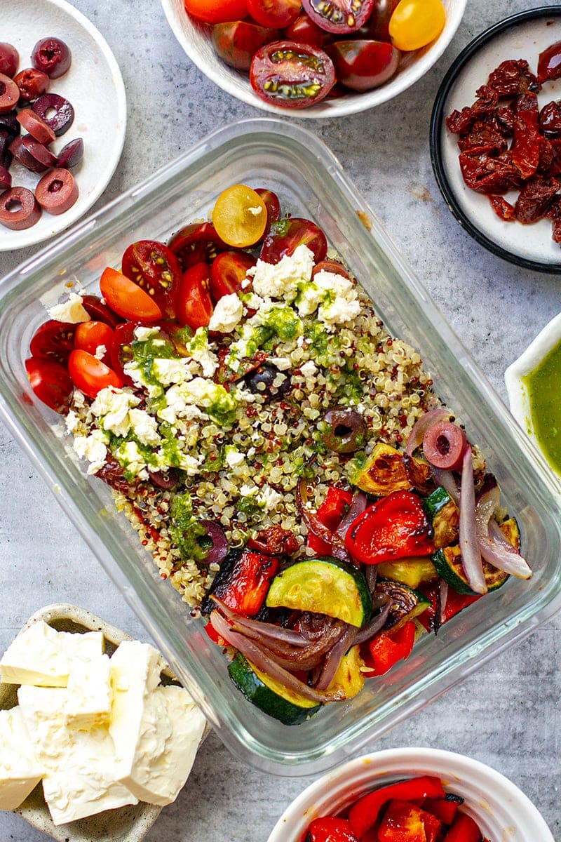 Quinoa Meal Prep Salad Bowls