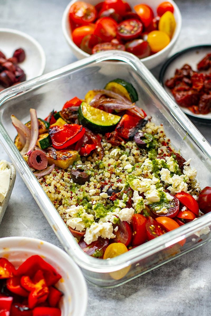 Greek Quinoa Salad (Meal Prep or Serve Right Away)