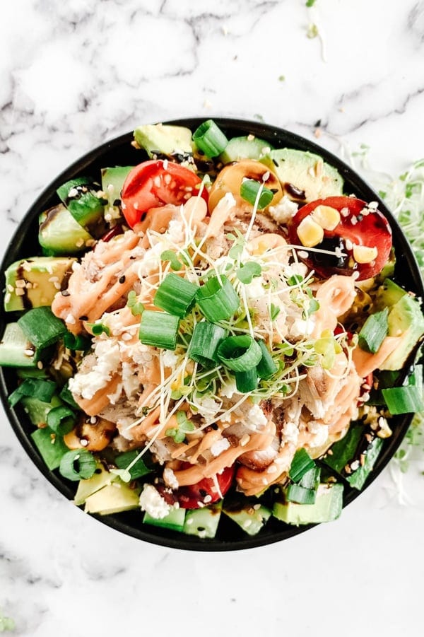 California Chicken Poke Bowls