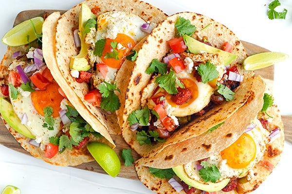 Chorizo Breakfast Tacos