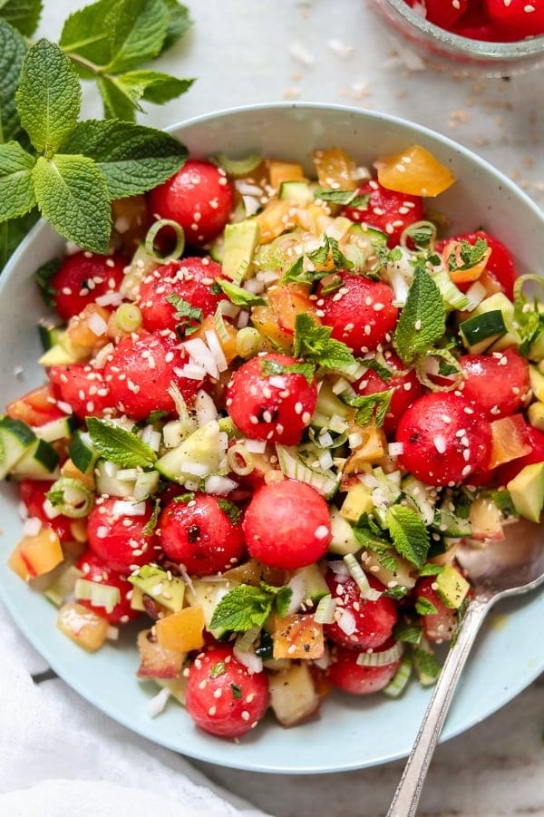 Watermelon Poke Bowls