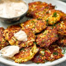 Cabbage patties with tuna and cheese recipe