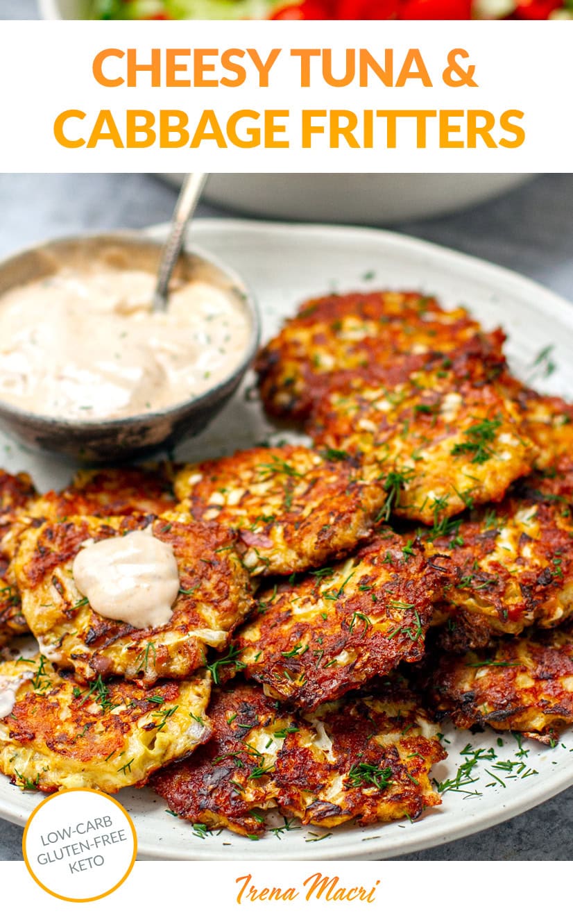 Cheesy Tuna Cabbage Fritters