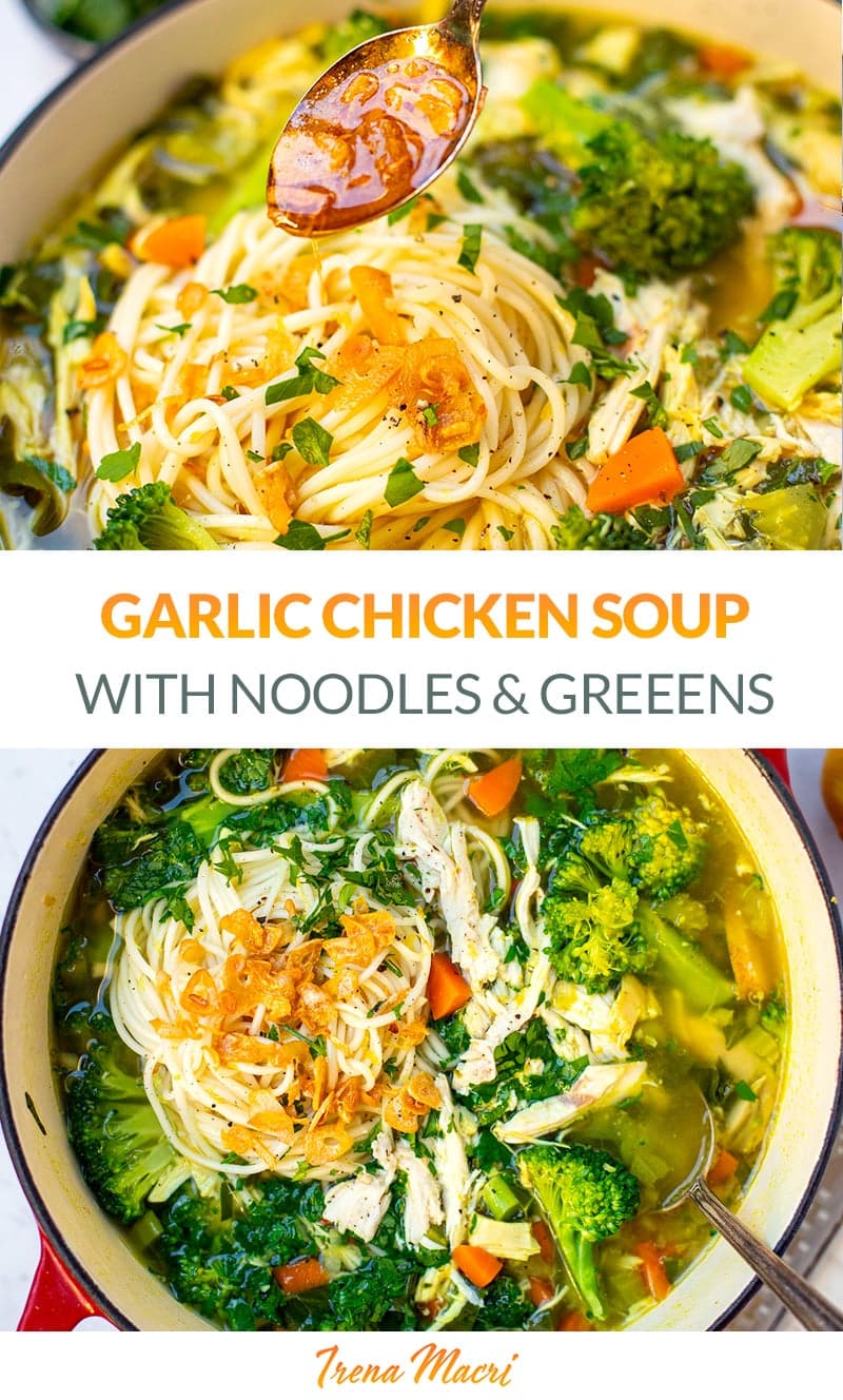 Garlic Chicken Soup (Quick & Easy Recipe) - Recipe OCean