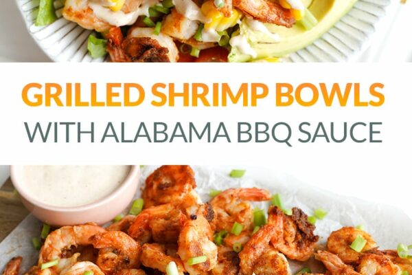Grilled Shrimp With Alabama White Sauce (Can Be Served As Salad Bowls)