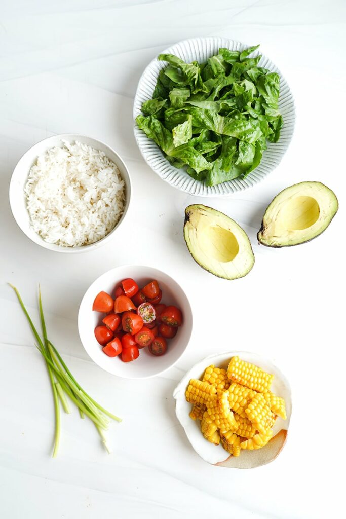 Grilled Shrimp Bowls Ingredients