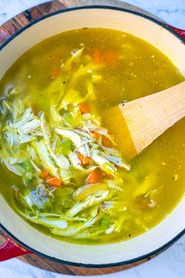 How to make chicken soup with rotisserie chicken