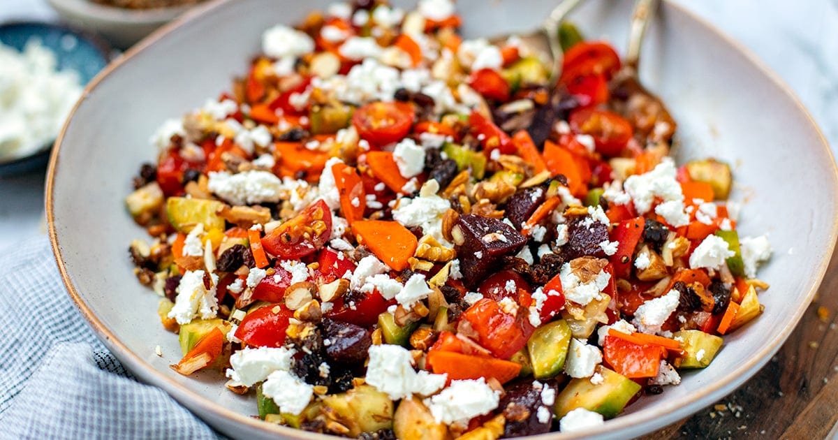 Best Feta Salad With Crunchy Veggies