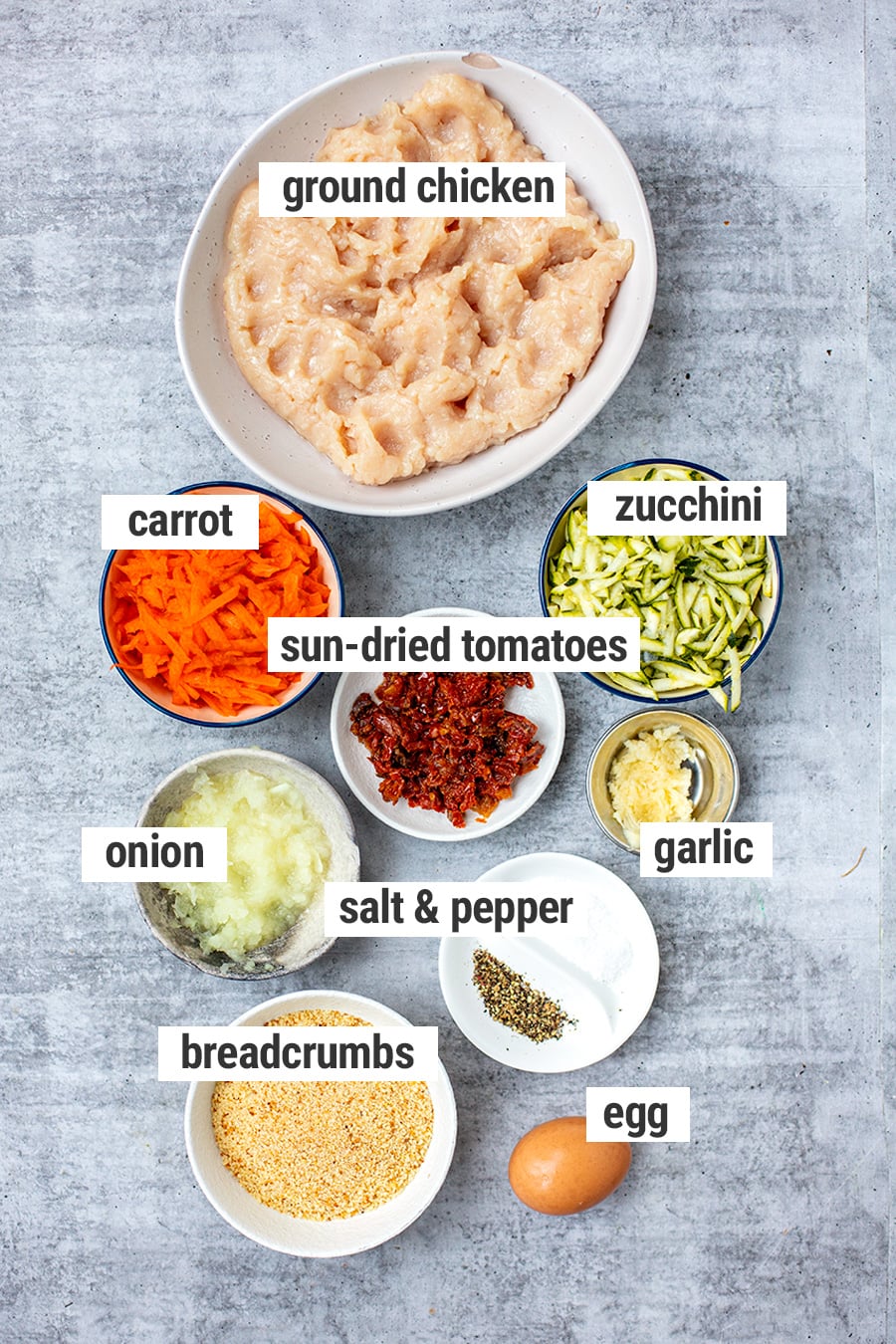 Chicken Rissoles Ingredients