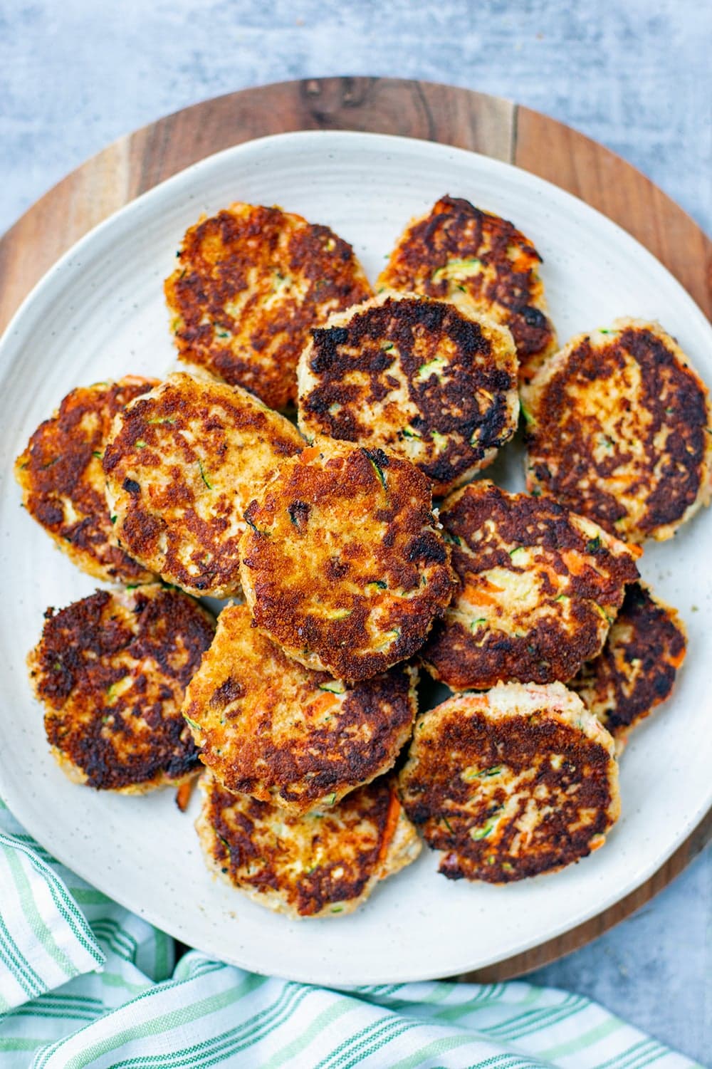 Veggie-Loaded Chicken Rissoles