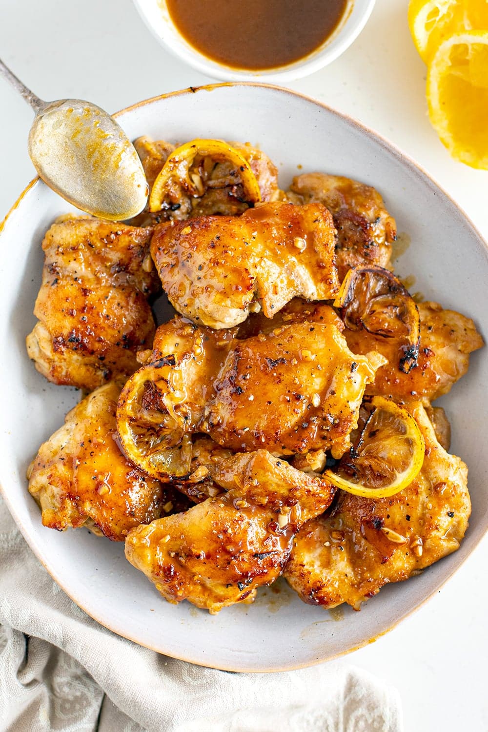 Honey Lemon Pepper Chicken Thighs