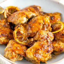 Honey Lemon Garlic Pepper Chicken Thighs