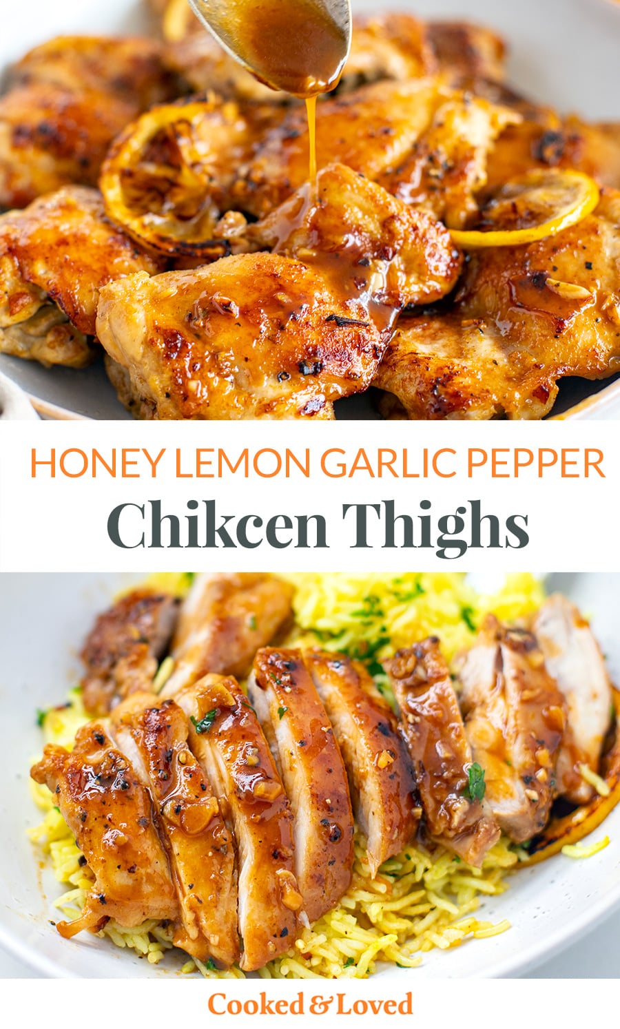 Honey Garlic Lemon Pepper Chicken Thighs