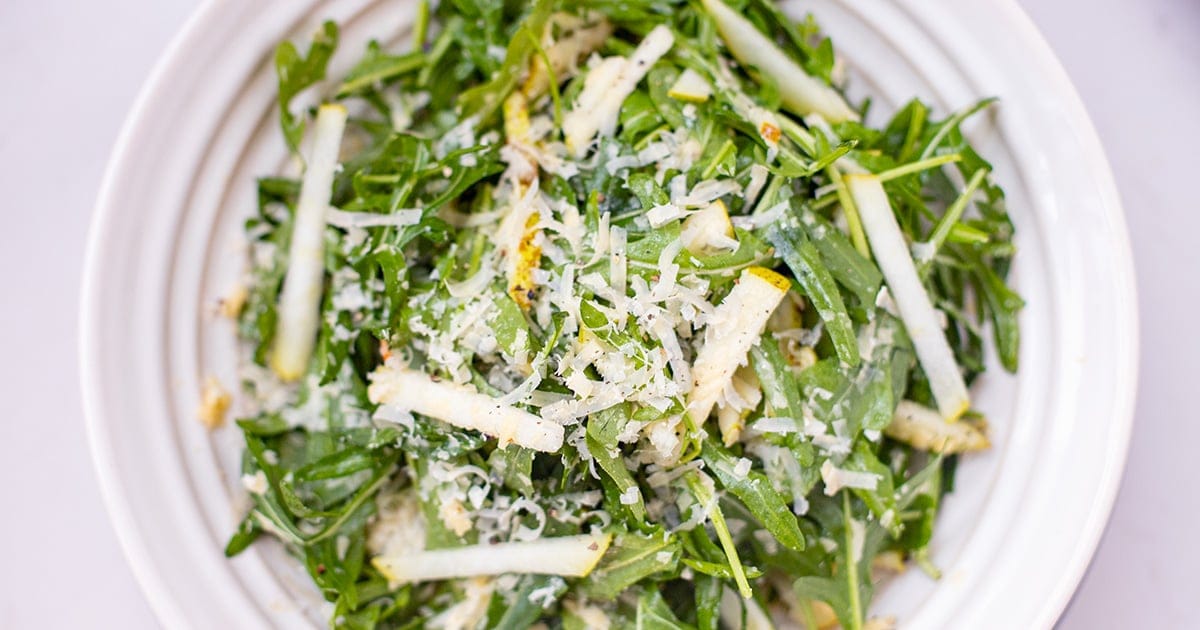 Rocket Salad With Pear & Parmesan