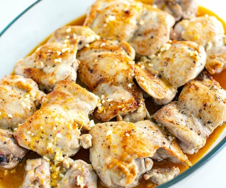Honey Lemon Garlic Pepper Chicken Thighs