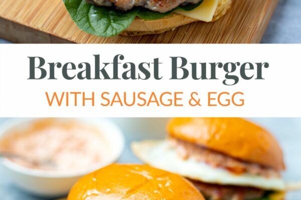 Ultimate Breakfast Burger With Sausage & Egg