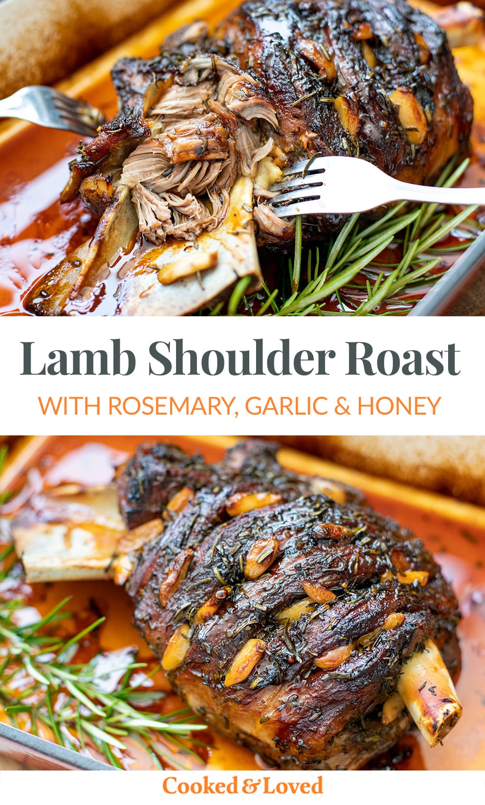 Slow-Cooked Lamb Shoulder With Rosemary, Garlic & Honey