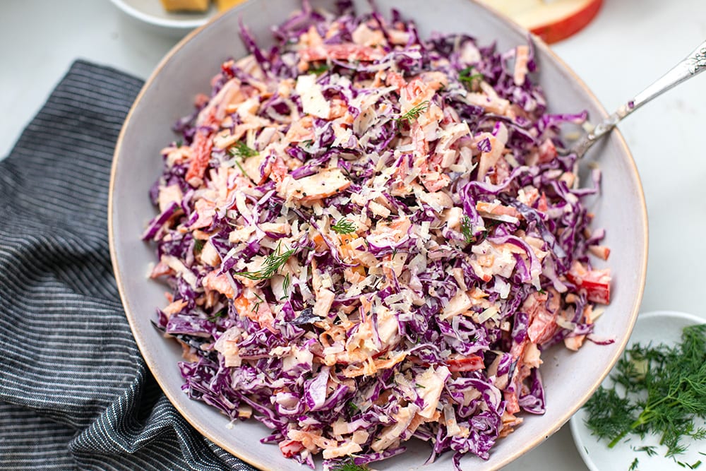 recipe for red cabbage coleslaw