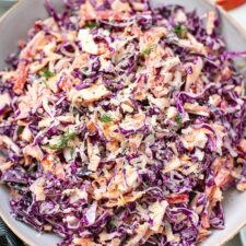 Red Cabbage Coleslaw With Apple & Parmesan