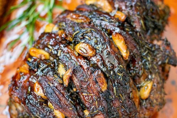 Roasted Lamb Shoulder With Rosemary, Honey & Garlic