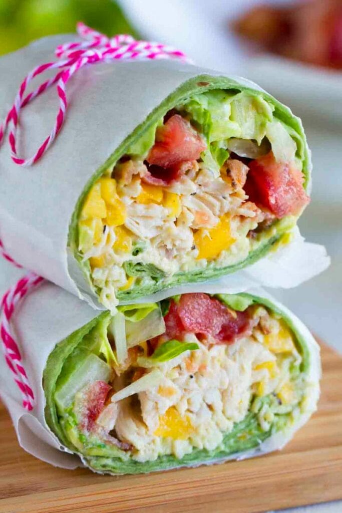 California club chicken wrap