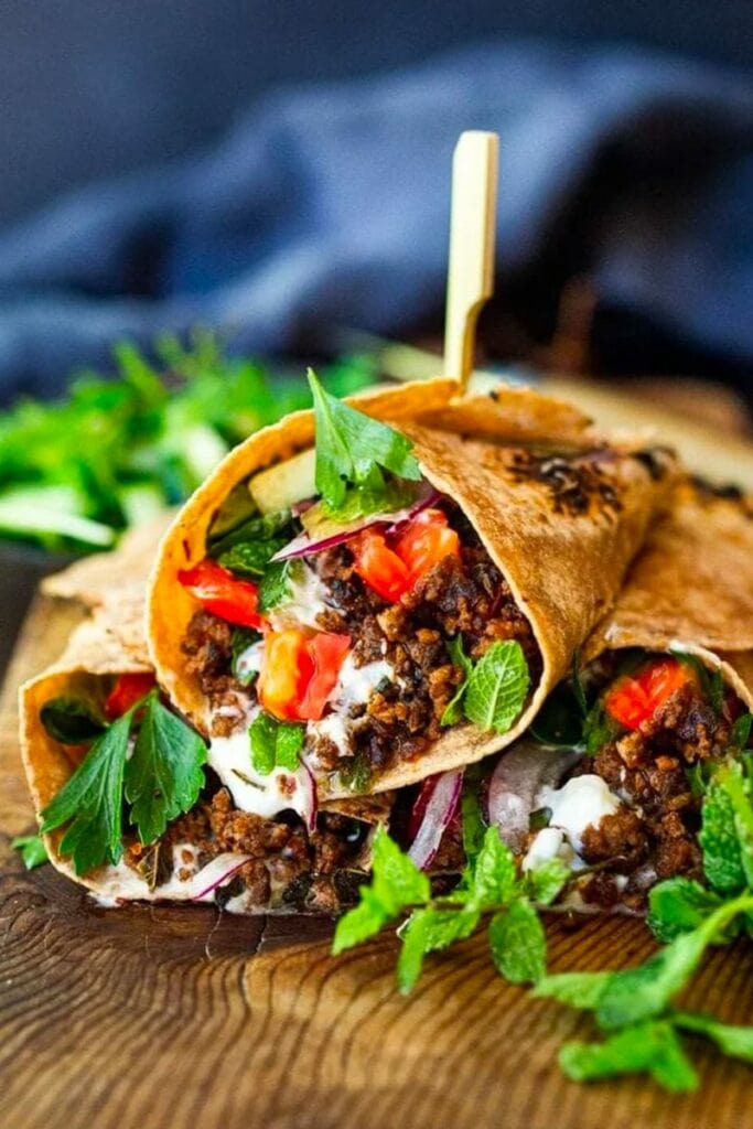 Turkish Lamb Wraps