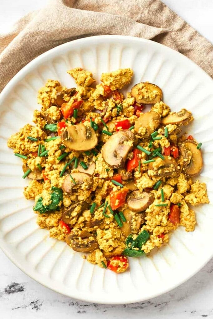 Vegan Mushroom Scramble