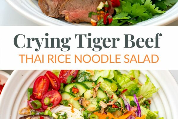 Crying Tiger Beef & Rice Noodle Salad Bowl