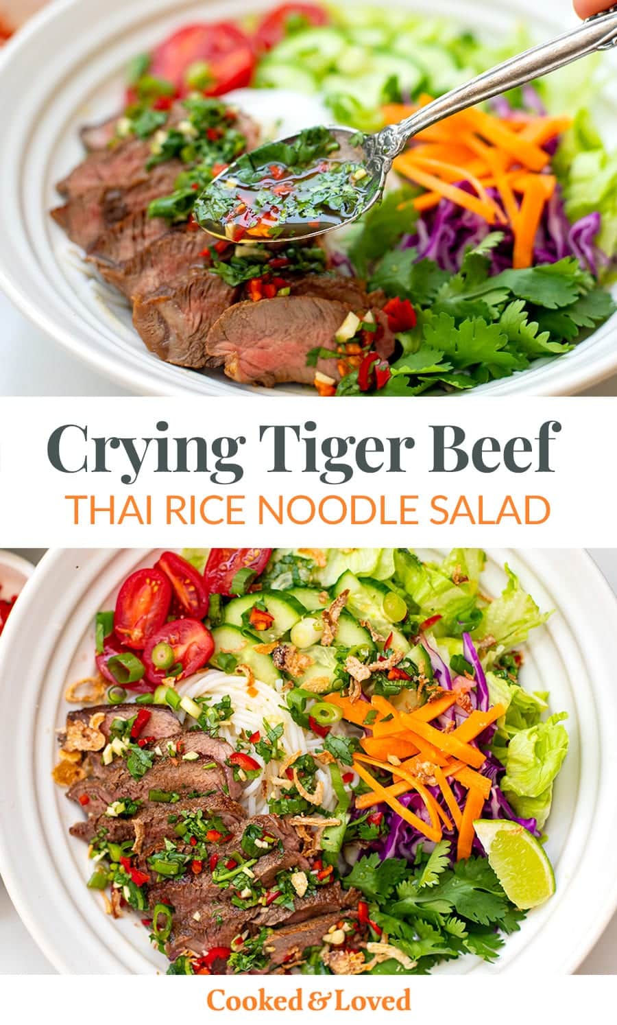 Crying Tiger Beef & Rice Noodle Salad Bowl