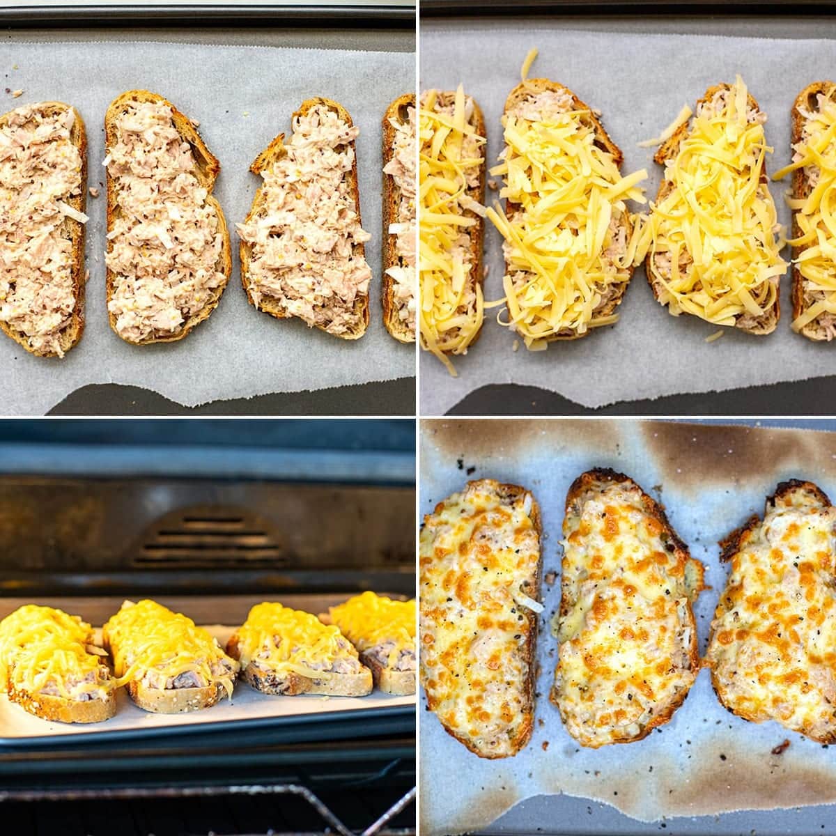 how to make tuna melt with a broiler.