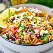 Mediterranean Couscous Salad With Feta